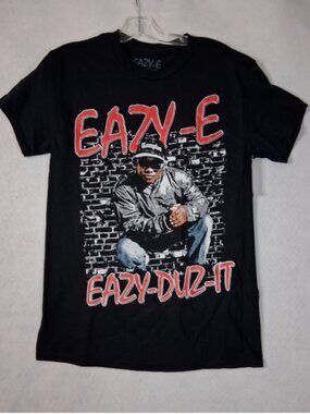 NEW Eazy-E  T-shirt Men's L Eazy-Duz-It Brick Wall Rap N.W.A. 80s Retro NWA